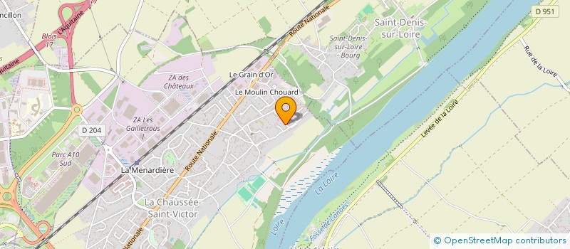 localisation de l'entreprise COLLECTIF DES ELITES CAMEROUNAISES DE BLOIS (CECB)  LA CHAUSSEE-SAINT-VICTOR