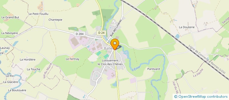 localisation de l'entreprise COLLECTIF DES ESPACES LIBRE DE VAL DU MAINE  VAL-DU-MAINE