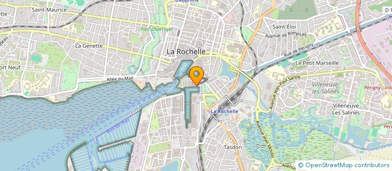 localisation de l'entreprise COLLECTIF DES FESTIVALS DE CINEMA ET D'AUDIOVISUEL DE NOUVELLE-AQUITAINE  LA ROCHELLE