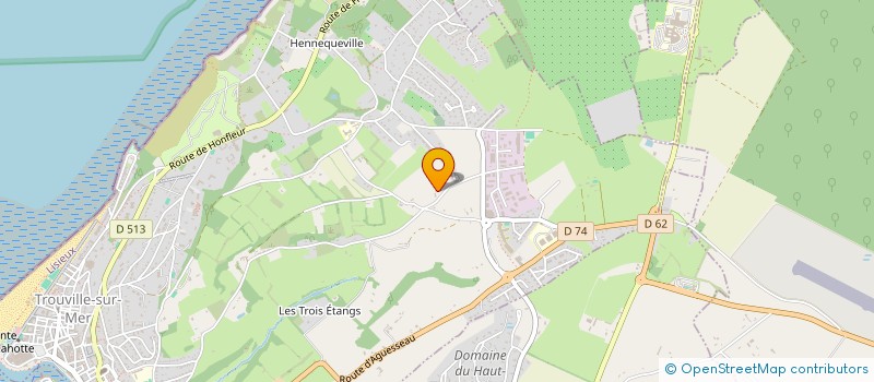 localisation de l'entreprise COLLECTIF DES HAUTS DE TROUVILLE à TROUVILLE-SUR-MER