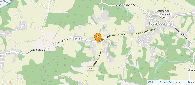 localisation de l'entreprise COLLECTIF DES NAGEURS SAUVETEURS AQUITAINS NSA  SAUBRIGUES