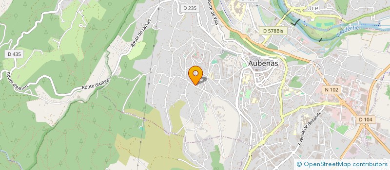 localisation de l'entreprise COLLECTIF DES OLIVIERS, ASSOCIATION DES HABITANTS à AUBENAS