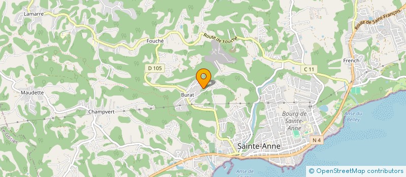 localisation de l'entreprise COLLECTIF DES PATRIOTES GUADELOUPEENS à SAINTE-ANNE