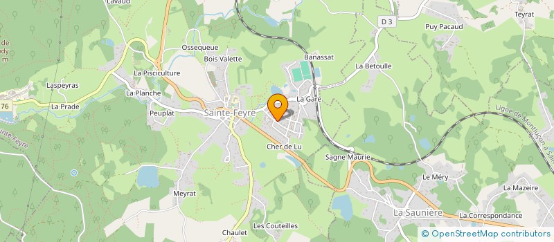 localisation de l'entreprise COLLECTIF DES PETITS PROPRIETAIRES FONCIERS DE LA COMMUNE DE PEYRABOUT à SAINTE-FEYRE