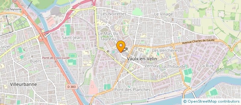 localisation de l'entreprise COLLECTIF DES PRIVES D'EMPLOI ET PRECAIRES  VAULX-EN-VELIN