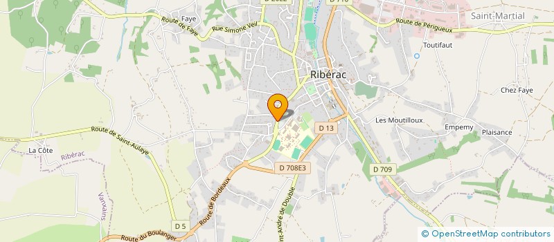 localisation de l'entreprise COLLECTIF DES PROFESSIONNELS DE RIBERAC  RIBERAC