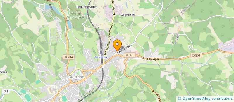 localisation de l'entreprise COLLECTIF DES VETERANS DES ESSAIS NUCLEAIRES 46 à GOURDON