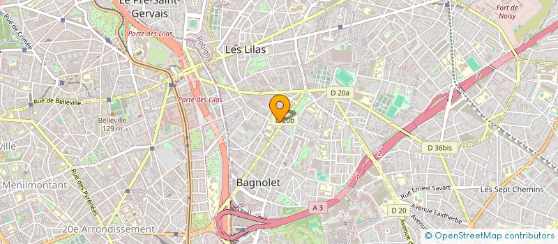 localisation de l'entreprise COLLECTIF DETERRE à BAGNOLET