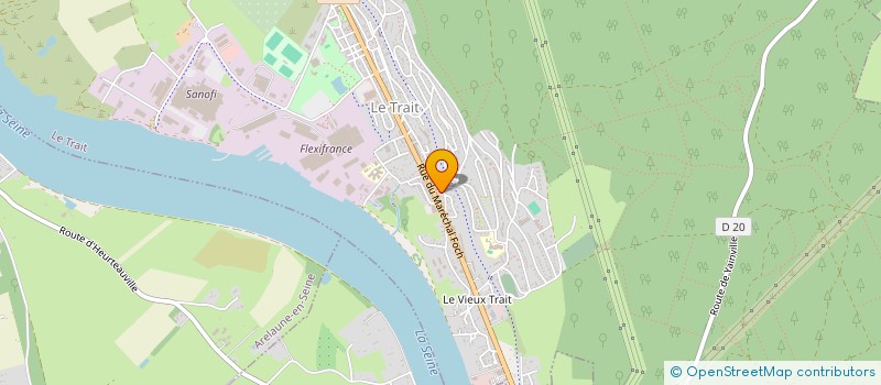 localisation de l'entreprise COLLECTIF DIFFUS ANIMAT MUSIQ DANSE  LE TRAIT