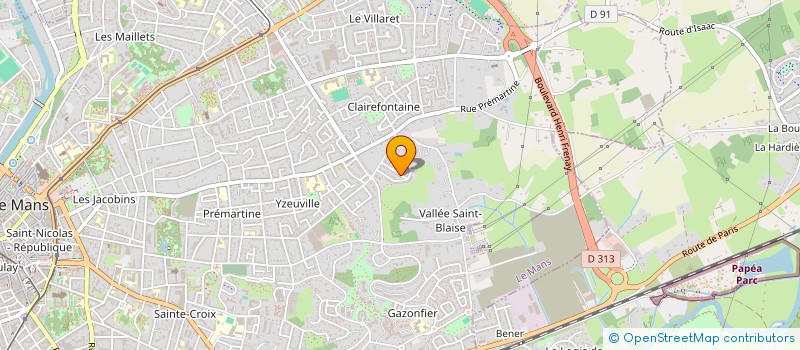 localisation de l'entreprise COLLECTIF DU DOMAINE DE LA VALLEE SAINT BLAISE à LE MANS