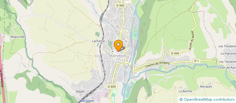 localisation de l'entreprise COLLECTIF DU PERSONNEL DE LA CCSS DE LA LOZERE à MARVEJOLS