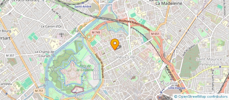 localisation de l'entreprise COLLECTIF EDUMEDIA HAUTS-DE-FRANCE  LILLE
