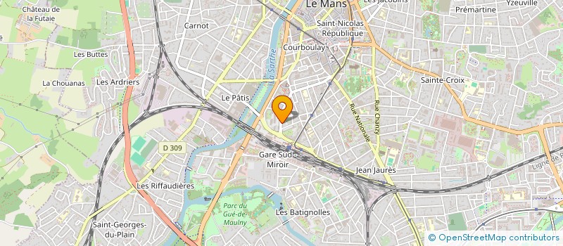 localisation de l'entreprise COLLECTIF EN LIBERTE PRODUCTION  LE MANS