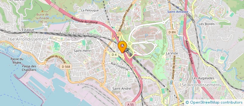 localisation de l'entreprise COLLECTIF ET ASSOCIATION DES LOCATAIRES DE LA CASTELLANE à MARSEILLE