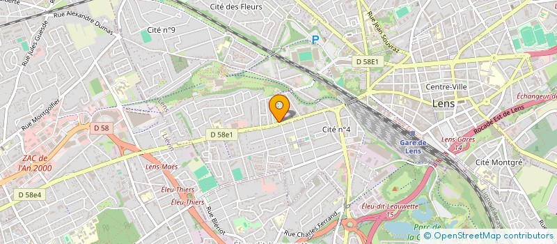 localisation de l'entreprise COLLECTIF EXPATRIES LENS  LENS