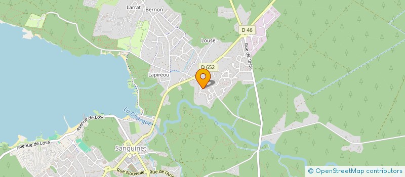 localisation de l'entreprise COLLECTIF FEMININ DU SUD OUEST DE JIU JITSU BRESILIEN (CFSO JJB) POROROCAS  SANGUINET