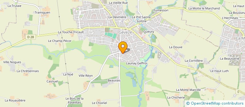 localisation de l'entreprise COLLECTIF FEMINISMES RENNES 2  GEVEZE