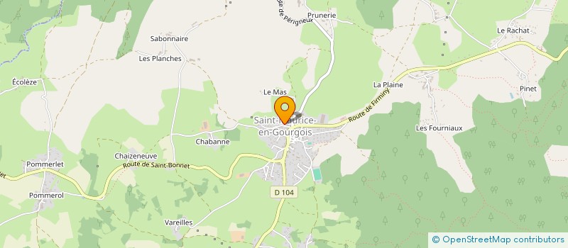 localisation de l'entreprise COLLECTIF FIT'  SAINT-MAURICE-EN-GOURGOIS