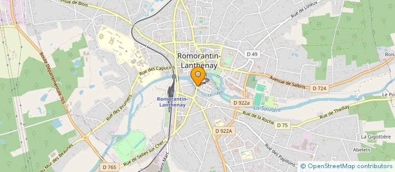 localisation de l'entreprise COLLECTIF FRANCOPHONE DE MATERNOLOGIE CLINIQUE  ROMORANTIN-LANTHENAY