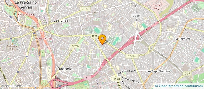 localisation de l'entreprise COLLECTIF GRANDS CHAMPS à BAGNOLET