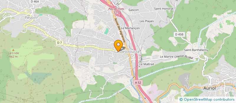 localisation de l'entreprise COLLECTIF-HAITI-PROVENCE-MEDITERRANEE  LA DESTROUSSE