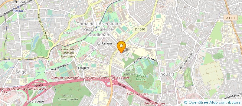 localisation de l'entreprise COLLECTIF HORS-CHAMP  TALENCE