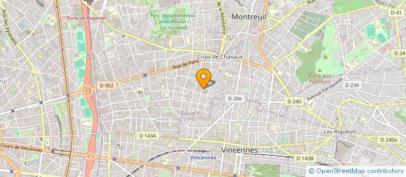 localisation de l'entreprise COLLECTIF IMAGO  MONTREUIL