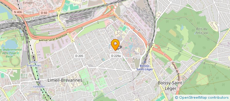 localisation de l'entreprise COLLECTIF INTERCOMMUNAL  PROMOTION & AIDE FAMILIALE  LIMEIL BREVANNES