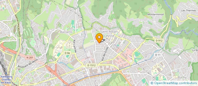 localisation de l'entreprise COLLECTIF INTERPROFESSIONNEL DE MEDICALISATION ET D'ENSEIGNEMENT  SAINT-ALBAN-LEYSSE