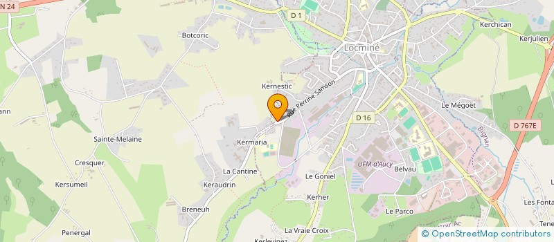 localisation de l'entreprise COLLECTIF JORDAN JEGAT  LOCMINE