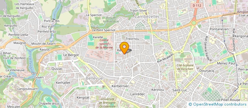 localisation de l'entreprise COLLECTIF KEREDERN DES REPORTERS SOLIDAIRES ACTIFS à BREST