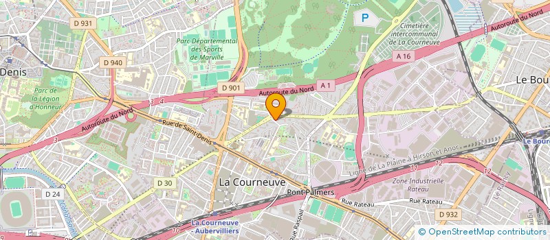 localisation de l'entreprise COLLECTIF KORZEAM à LA COURNEUVE