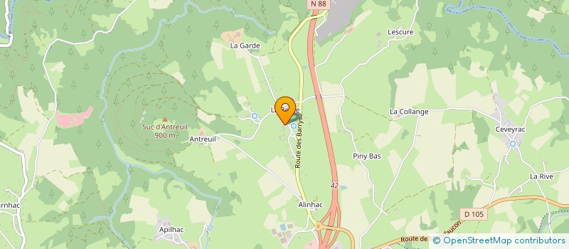 localisation de l'entreprise COLLECTIF LA BESSE, LES BARRYS, ANTREUIL  YSSINGEAUX