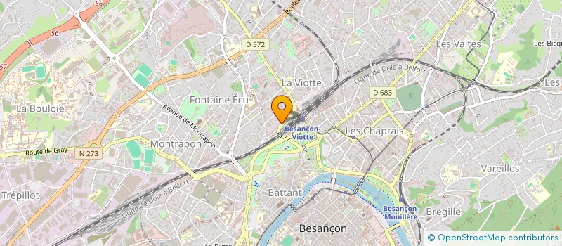 localisation de l'entreprise COLLECTIF LA BOUCLE à BESANCON