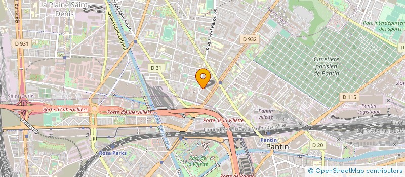 localisation de l'entreprise COLLECTIF LA CANTINE  AUBERVILLIERS