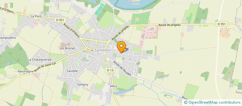 localisation de l'entreprise COLLECTIF LA POUSSIERE à SANDILLON