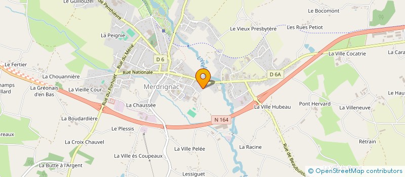 localisation de l'entreprise COLLECTIF LE CHEMIN CREUX  MERDRIGNAC