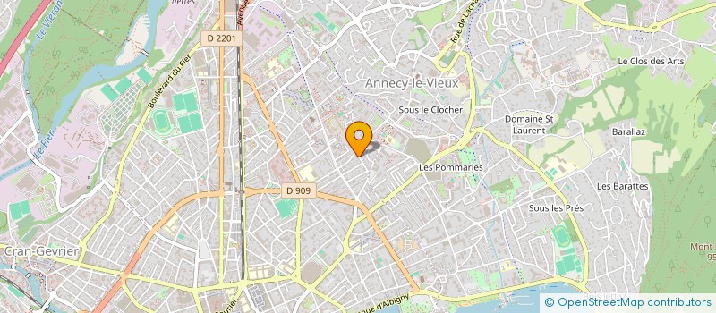 localisation de l'entreprise COLLECTIF LE DECLIC DU COEUR à ANNECY