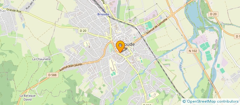 localisation de l'entreprise COLLECTIF LOCAL DE L'ALIMENTATION DU BRIVADOIS  BRIOUDE