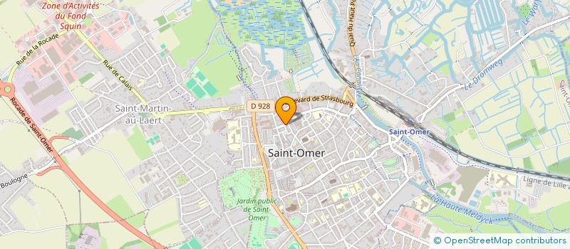 localisation de l'entreprise COLLECTIF LOCAL DE L'ECONOMIE SOCIALE ET SOLIDAIRE DU PAYS DE SAINT-OMER  SAINT-OMER