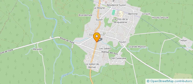 localisation de l'entreprise COLLECTIF LOCAL DES ARTISANS DU SPECTACLE (CLAS)  BELIN-BELIET