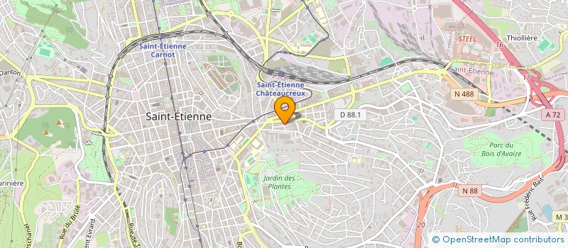 localisation de l'entreprise COLLECTIF LOGEMENT POUR LES ELEVES - COLLECTIF LPE à SAINT-ETIENNE