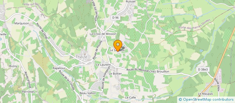 localisation de l'entreprise COLLECTIF LOJO - ORGANISATION D'EVENEMENTS CULTURELS  THEIZE