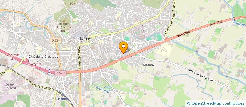 localisation de l'entreprise COLLECTIF LUNA  HYERES