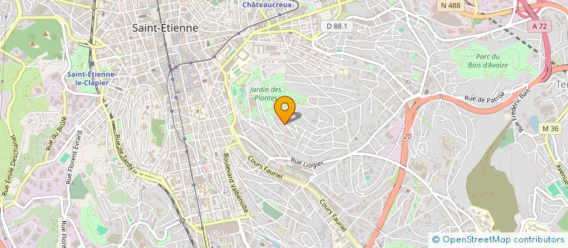 localisation de l'entreprise COLLECTIF MARTHE  SAINT-ETIENNE