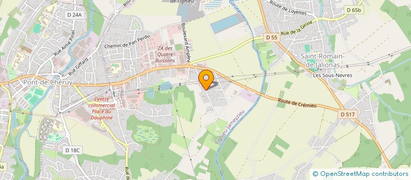 localisation de l'entreprise COLLECTIF MUSICAL LE TEMPS D'UNE PAUSE  TIGNIEU-JAMEYZIEU