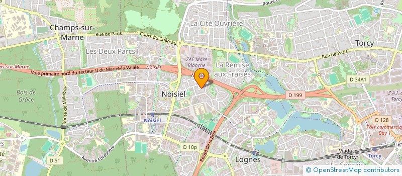 localisation de l'entreprise COLLECTIF MXM à NOISIEL