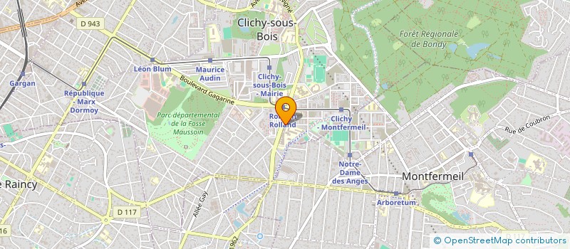 localisation de l'entreprise COLLECTIF NOB'ELLES à CLICHY-SOUS-BOIS