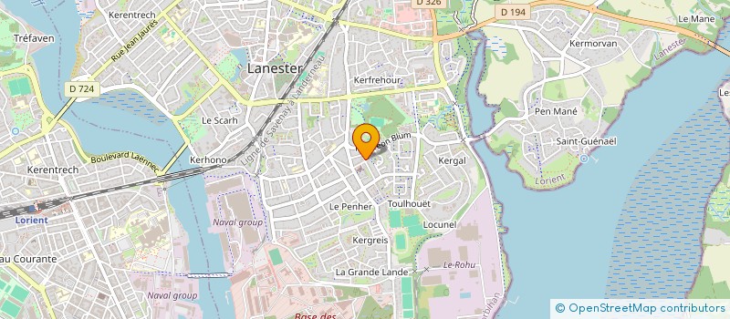 localisation de l'entreprise COLLECTIF NUMERIQUE DE BRETAGNE SUD  LANESTER