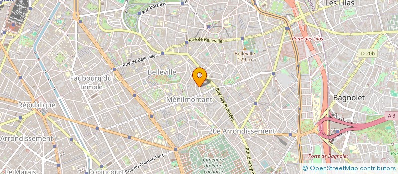 localisation de l'entreprise COLLECTIF OBJECTIF LUNE  PARIS